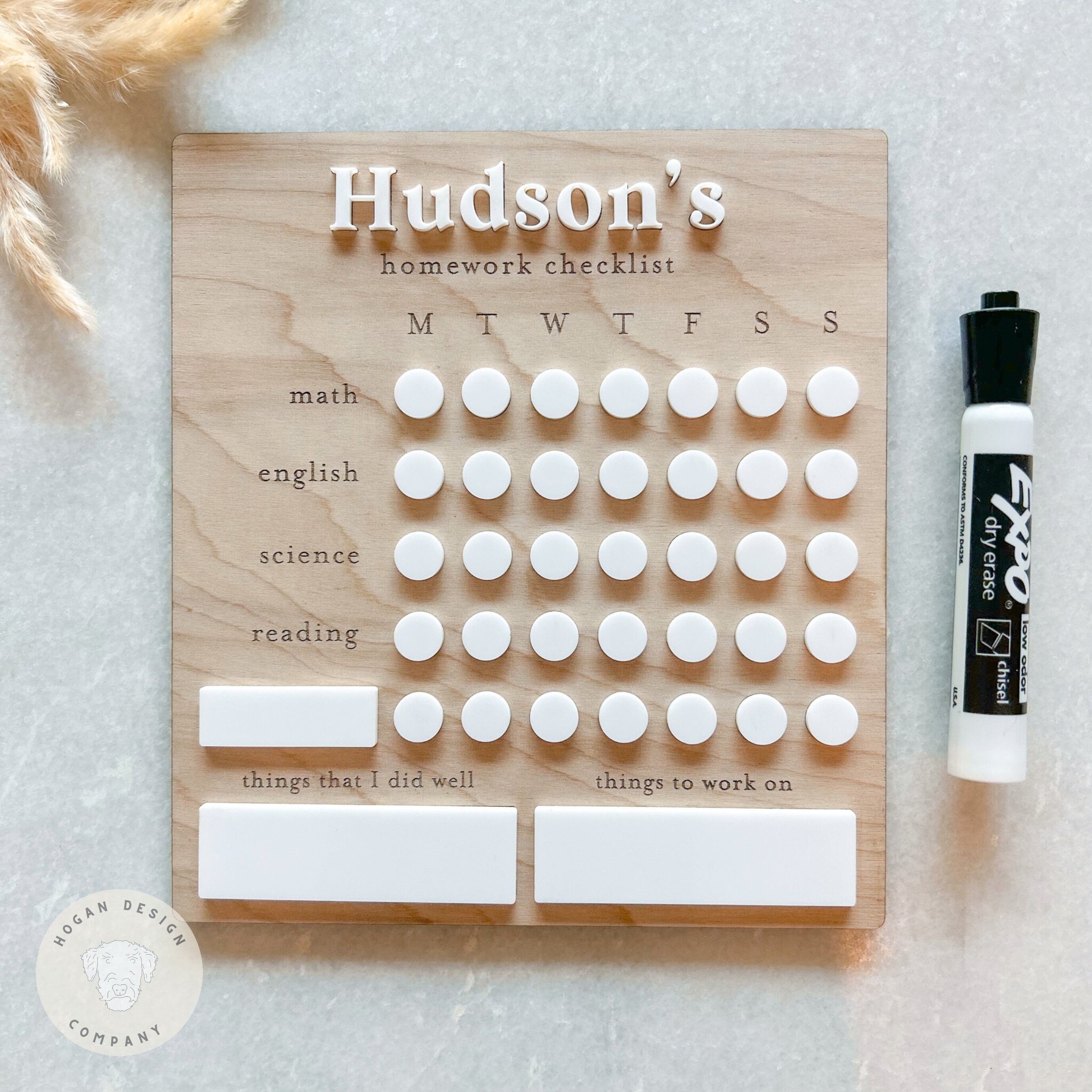 Homework Ready Signs Dry Erase Homework Checklist Sign SVG Laser File Cut Digital File | Dry ...