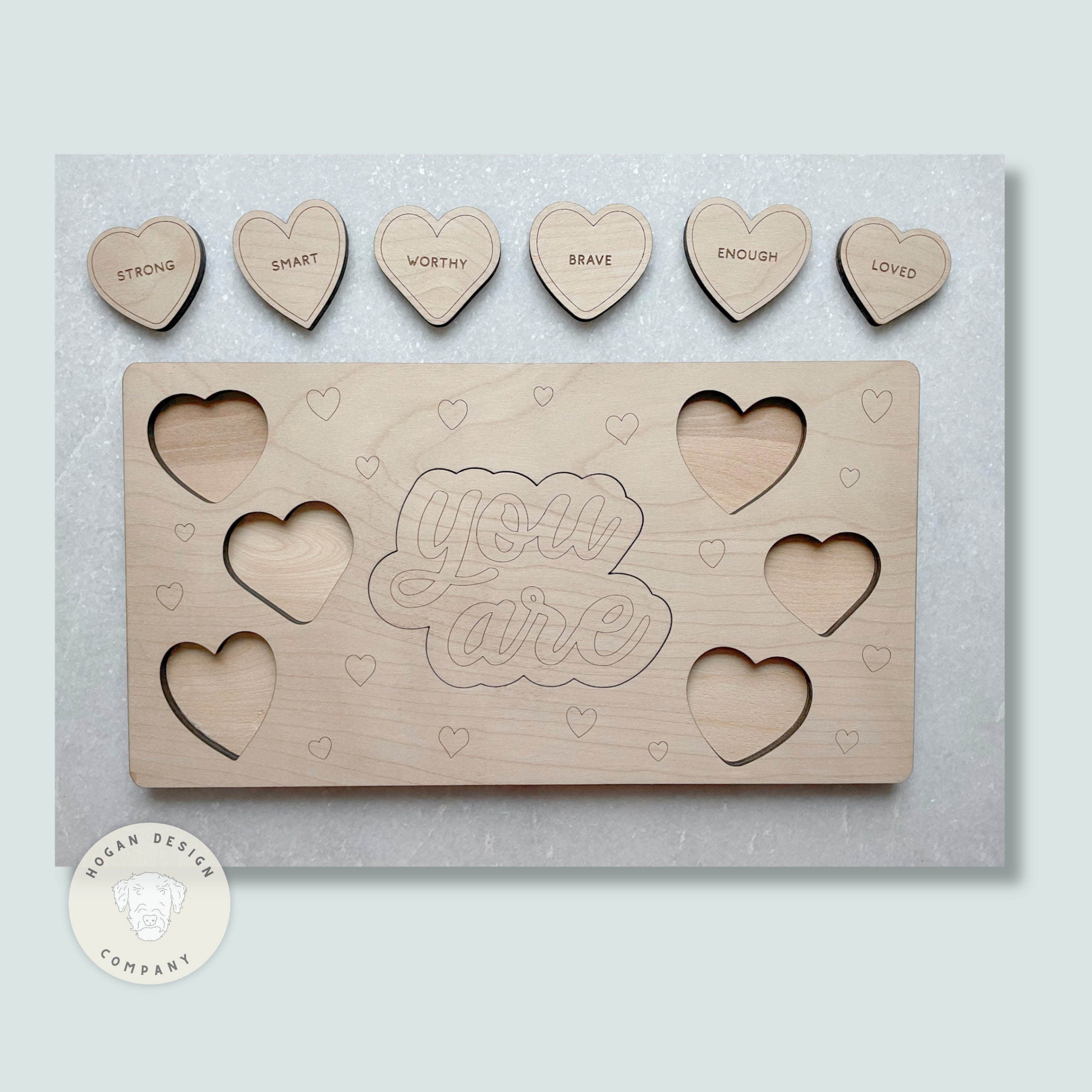 Affirmation Puzzle SVG Laser File Cut Digital File for Glowforge ...