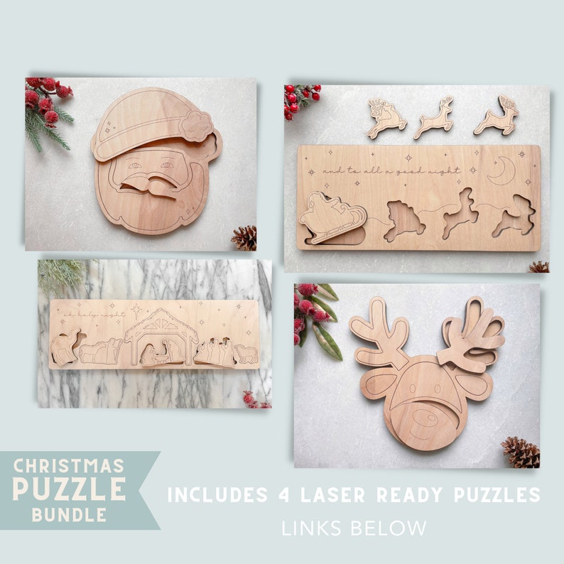 Nativity Scene Puzzle SVG File | Christmas Puzzle | Kids Puzzle | Jesus ...