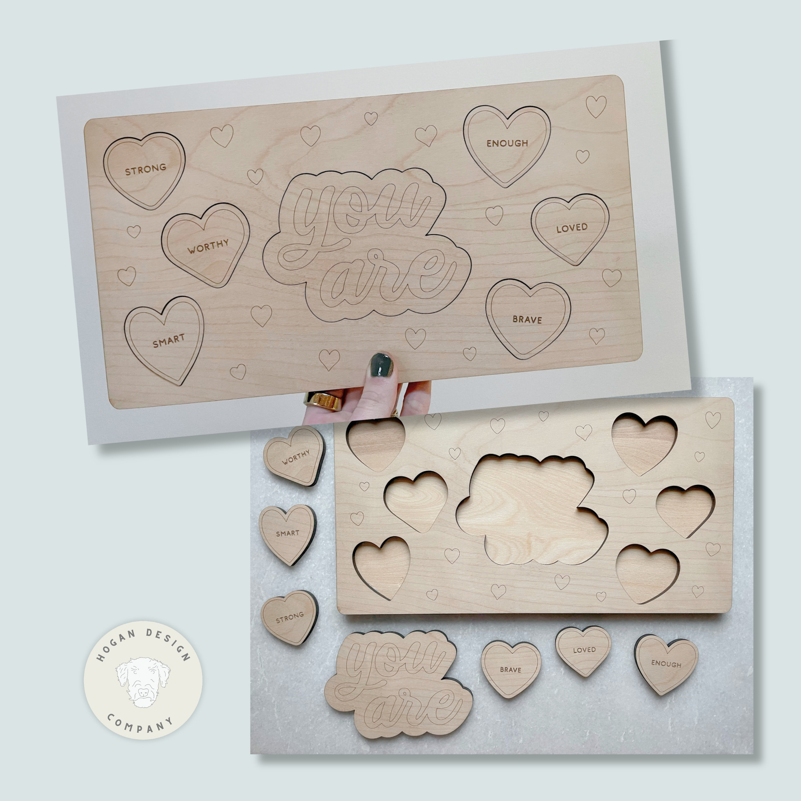 Affirmation Puzzle SVG Laser File Cut Digital File for Glowforge ...
