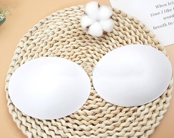 Sew in Bra Cups Pad bust thin Oval shape sponge cups