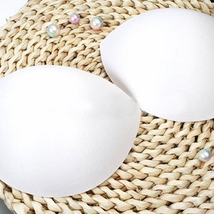 Ultra thin Sew in sponge Bra Cups Pad bust cups for Wedding / Evening dress, Dressmaking & Bridal Alterations