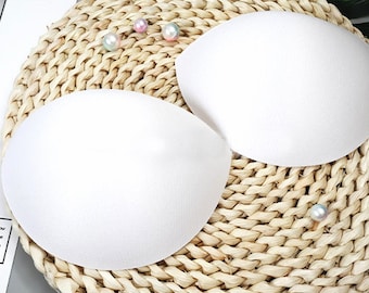 Ultra thin Sew in sponge Bra Cups Pad bust cups for Wedding / Evening dress, Dressmaking & Bridal Alterations