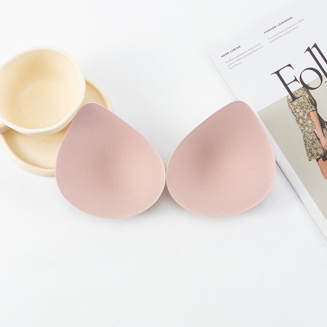 Sew in Bra Cups Bra Pad Insert - for Sports Bras Wedding Dress Push up ...