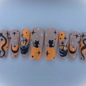 Mystical Halloween press on nails