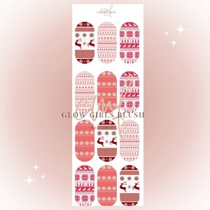 Christmas nail decals