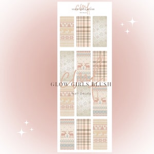 Christmas nail decals