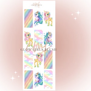 Unicorn  waterside nail decals