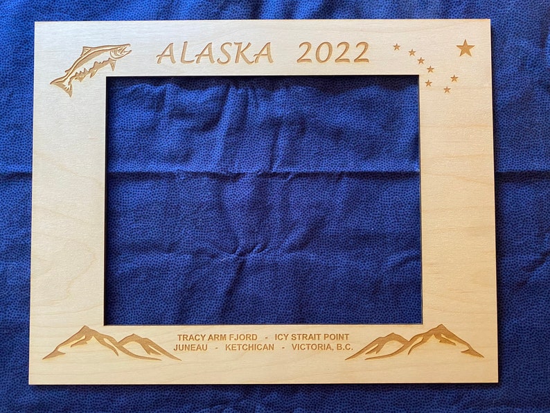Laser Engraved Wood Picture Mat Cruise Themed Caribbean Etsy