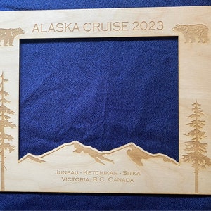 Laser engraved wood picture mat, cruise themed, Caribbean cruise, carnival, royal Caribbean, Norwegian, MSC, 5x7 or 8x10
