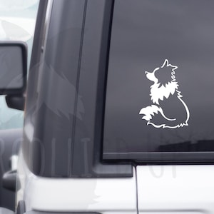 Border Collie Transfer Sticker Unique Border Collie Gift Dog Lover Car Sticker All Weather Vinyl Decal Border Collie Owner Gift