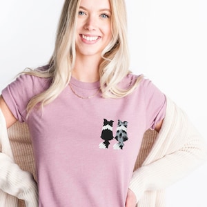 border collie shirt for dog lover shirt for border collie owner gift for border collie lover shirt for dog owner gift for border collie mom birthday gift dog embroidery shirt for dog mom border collie gift for dog owner gift