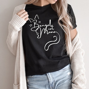 Bengal Cat Shirt Bengal Cat T-shirt For Bengal Cat Lover Gift Bengal Cat Mom Gift For Bengal Owner Gift Bengal Owner Shirt Sphynx Cat Design