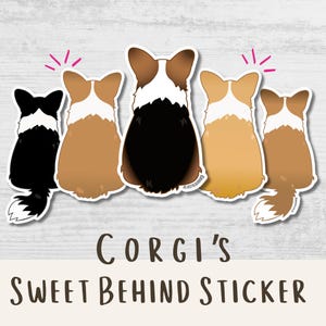 Sticker corgi cadeau amateur de corgi Welsh corgi propriétaire cadeau sticker corgi pembroke cardigan sticker corgi cadeau corgi tri corgi tri corgi merle