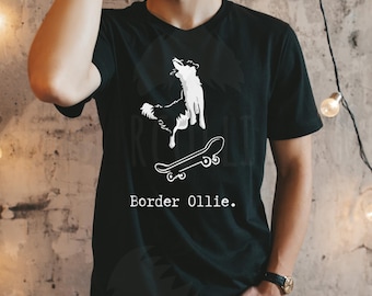 T-shirt Border Ollie Chemise border collie pour amateur de border collie Cadeau pour propriétaire de border collie