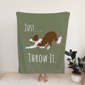 Border Collie Blanket For Border Collie Lovers Gift For Border Collie Owner Gift For Dog Lover Border Collie Gift Dog Throw blanket