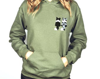 Border Collie Hoodie Border Collie Embroidery Gift For Border Collie Owner Gift Border Collie Owner Shirt For Border Collie Dog Lover