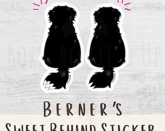Bernese Mountain Dog Sticker Personalized Berner Lover Gift Laptop Sticker Water Bottle Decal Car Sticker Custom Bernese Dog Lover Gift
