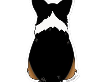 Tri Corgi Sticker for Corgi Lover Black Headed Tri Corgi Owner Gift for Pembroke Corgi Lover Pembroke Corgi Gift Corgi Lover Sticker