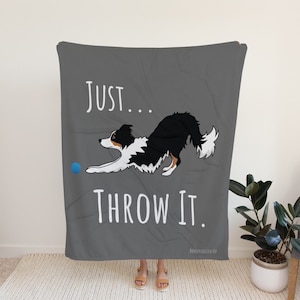 Tri Border Collie Blanket For Border Collie Lovers Gift For Border Collie Owner Gift For Dog Lover Border Collie Gift Dog Throw blanket