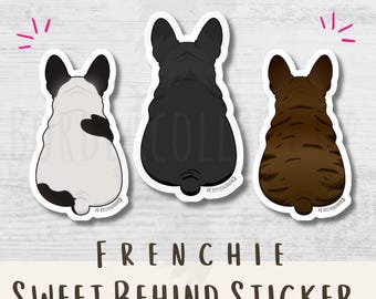 Personalized French Bulldog Sticker Unique Frenchie Gift Dog Lover French Bulldog Car Sticker Water Bottle Laptop Decal Frenchie Mom Gift