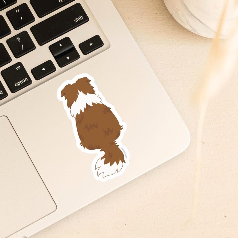 Australian Shepherd Sticker Red Aussie Sticker for Australian Shepherd