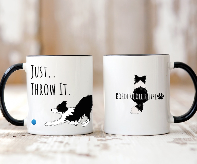 border collie mug