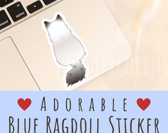 Blue Point Ragdoll Cat Sticker Ragdoll Cat Gift for Ragdoll Lover Gift Ragdoll Owner Gift Cat Lover Sticker for Ragdoll Cat Owner