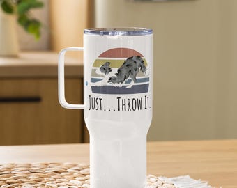 Werfen Sie ihn einfach Border Collie Becher