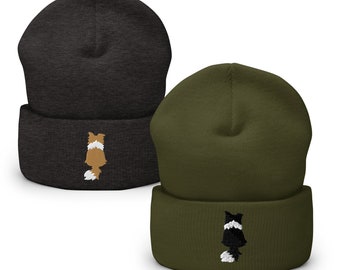 Border Collie Beanie for Dog Lover Hat for Border Collie Owner Gift Border Collie Embroidery Gift for Border Collie Hat Border Collie Gift