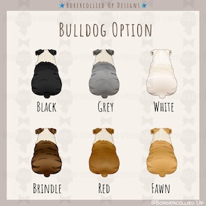 English Bulldog Sticker Personalized Bulldog Lover Gift Dog Laptop Sticker Water Bottle Decal Car Sticker Waterproof Bulldog Owner Gift image 4