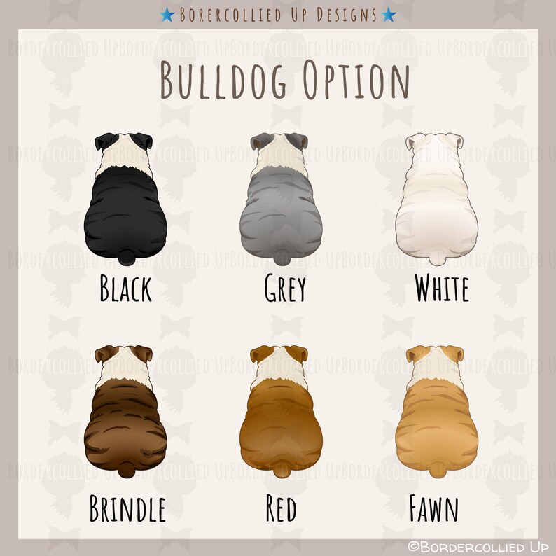 English Bulldog Sticker Personalized Bulldog Lover Gift Dog Laptop Sticker Water Bottle Decal Car Sticker Waterproof Bulldog Owner Gift image 4