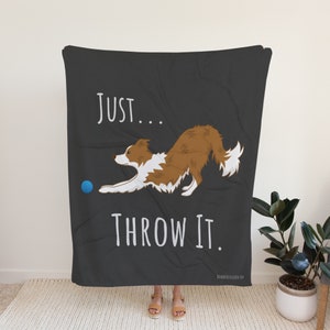 Border Collie Blanket For Border Collie Lovers Gift For Border Collie Owner Gift For Dog Lover Border Collie Gift Dog Throw blanket