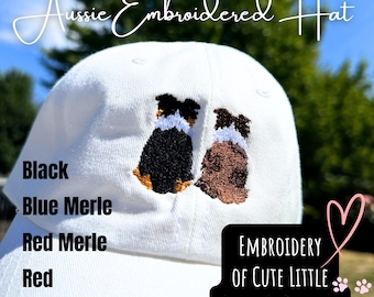 Australian Shepherd Hat for Aussie Lover Gift for Australian Shepherd Owner Gift Aussie Gift Aussie Embroidery Hat Australian Shepherd Gift