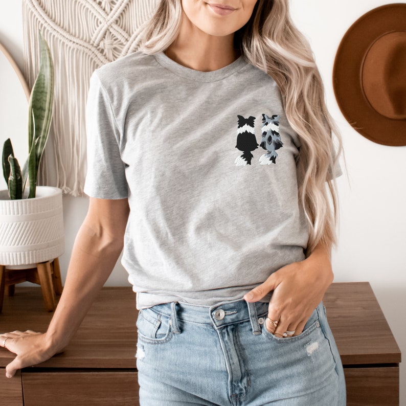 blue merle border collie shirt for blue merle border collie lover gift for dog owner embroidery gift dog embroidered shirt