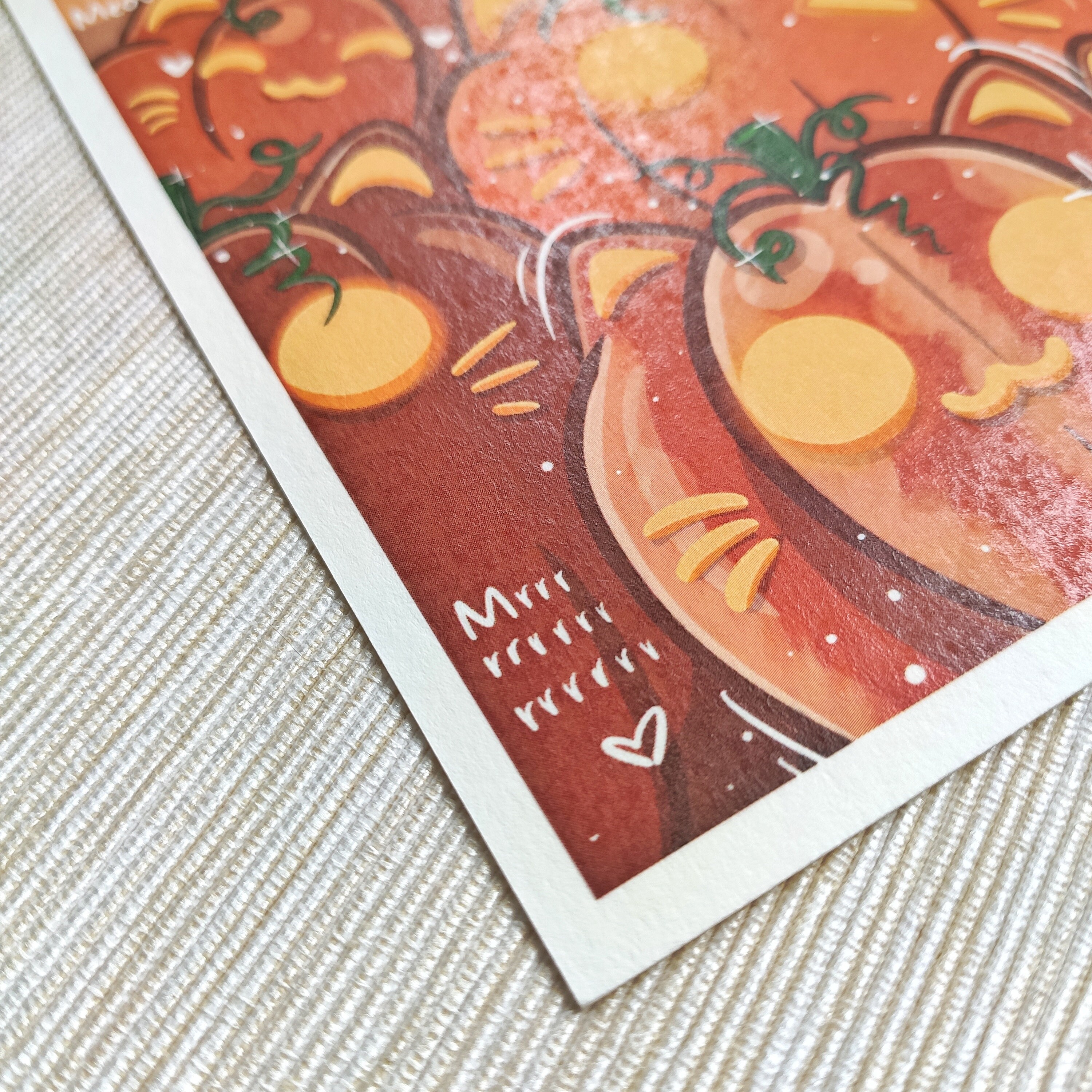 Bunch of Pumpkin Cats Art Print | Cute Art Prints | Cat Illustration ...