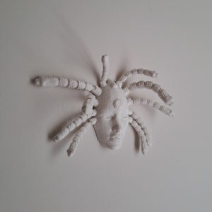 Medusa Wall Decor, Moving Hair / Made From Organic PLA Plastic / 3D Printed