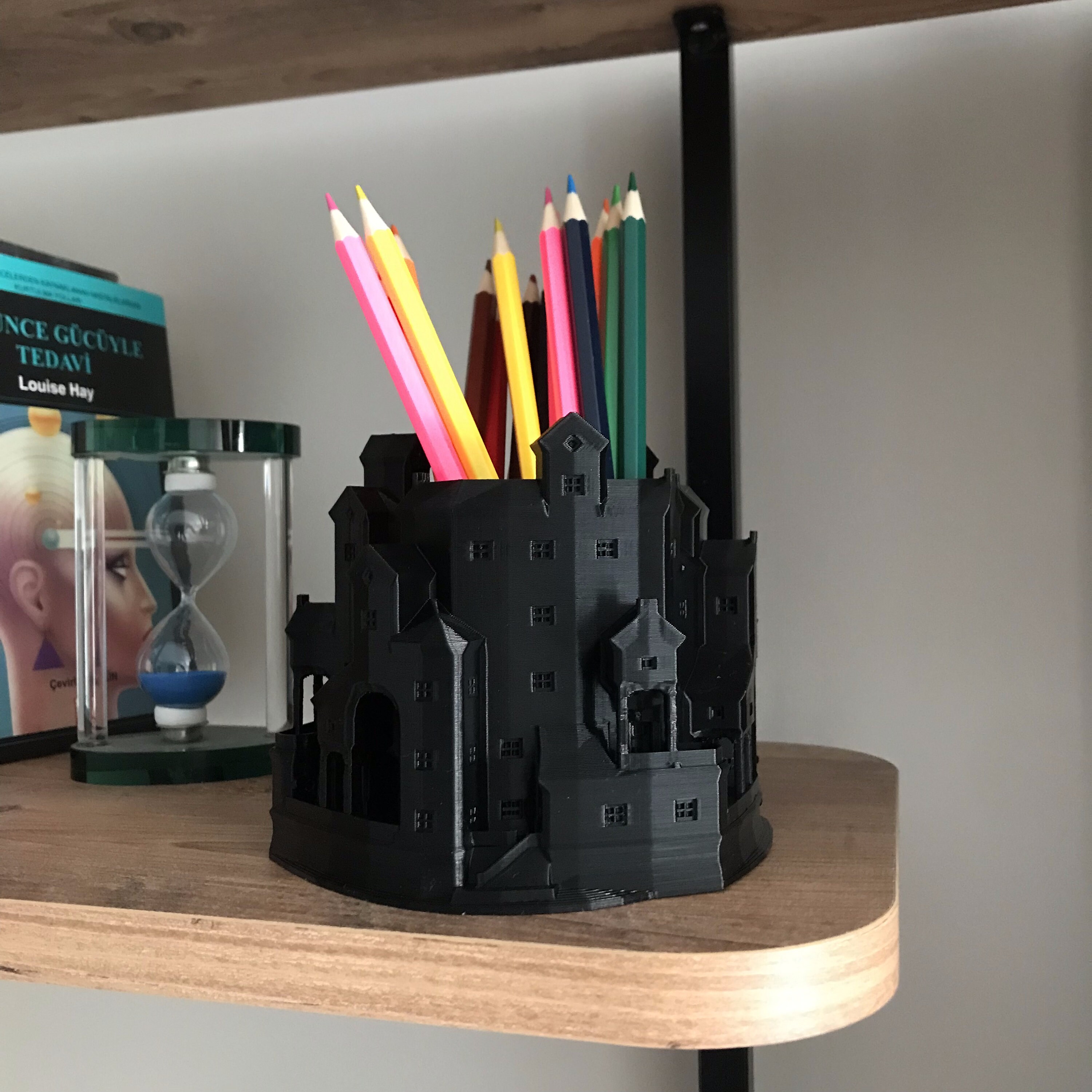 Castle & Chateau Pen Cup , Pen Holder / 360 Degrees Model / Made From ...