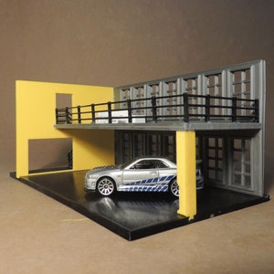 1/64 Diecast Garage Produced with 3D Printer / Made From Organic PLA Plastic / 3D Printed
