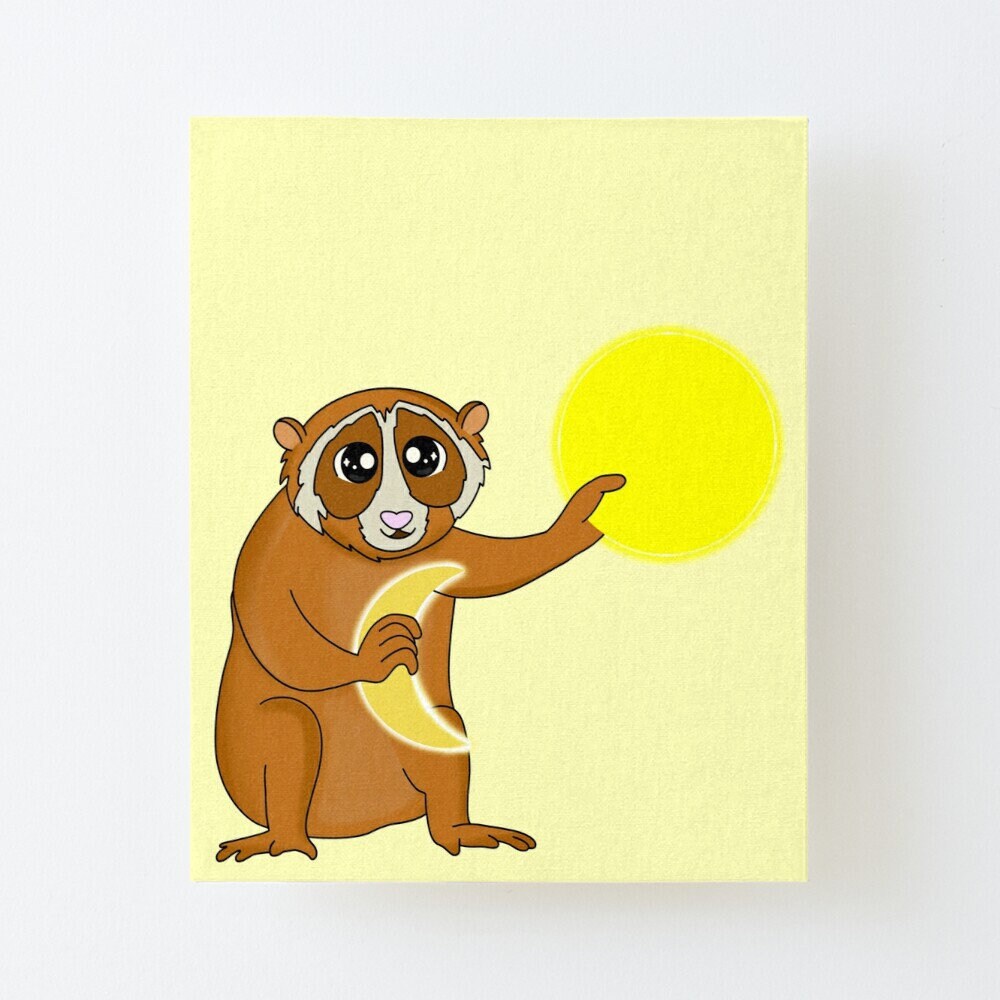 Impression sur Toile - Marty Le Loris Trois Tailles Différentes Personnalisable