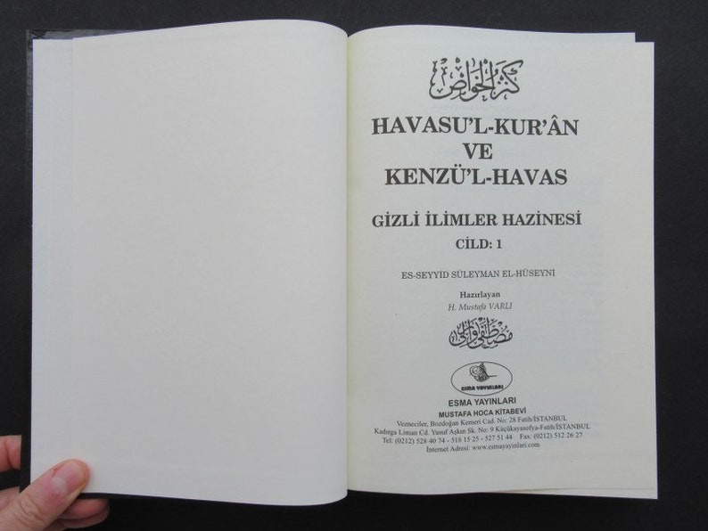 Havasu'l-Havas Ve Kenzu'l-Havas, Magic Magical Arabic Charm Havass Occul Vefq Talisman Islamic 3 New Books Turkish Language image 5