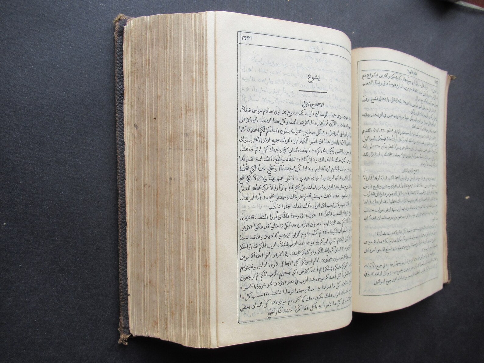 Rare Book Arabic Christian Old Printed Holy Bible, Testament in Arabic