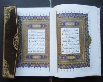 Quran Large Facsimile Copy Ottoman Turkish Arabıc Islamic Beautiful Quran Koran Kareem