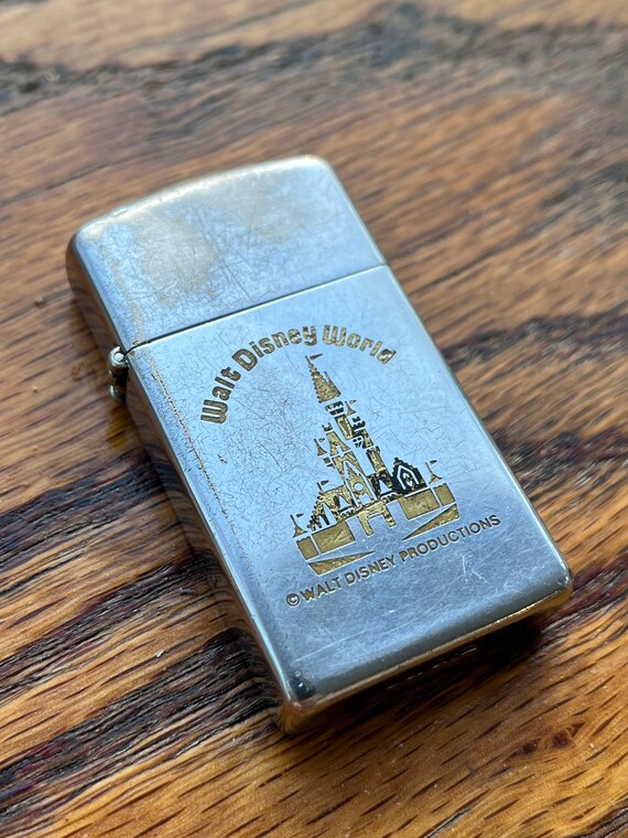 Vintage Zippo Disney Magic Kingdom Slim Model Lighter Etsy Uk