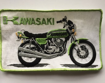 Patch Kawasaki Zephyr Motorrad Art Aufnäher 25016 Motorbike Moto 