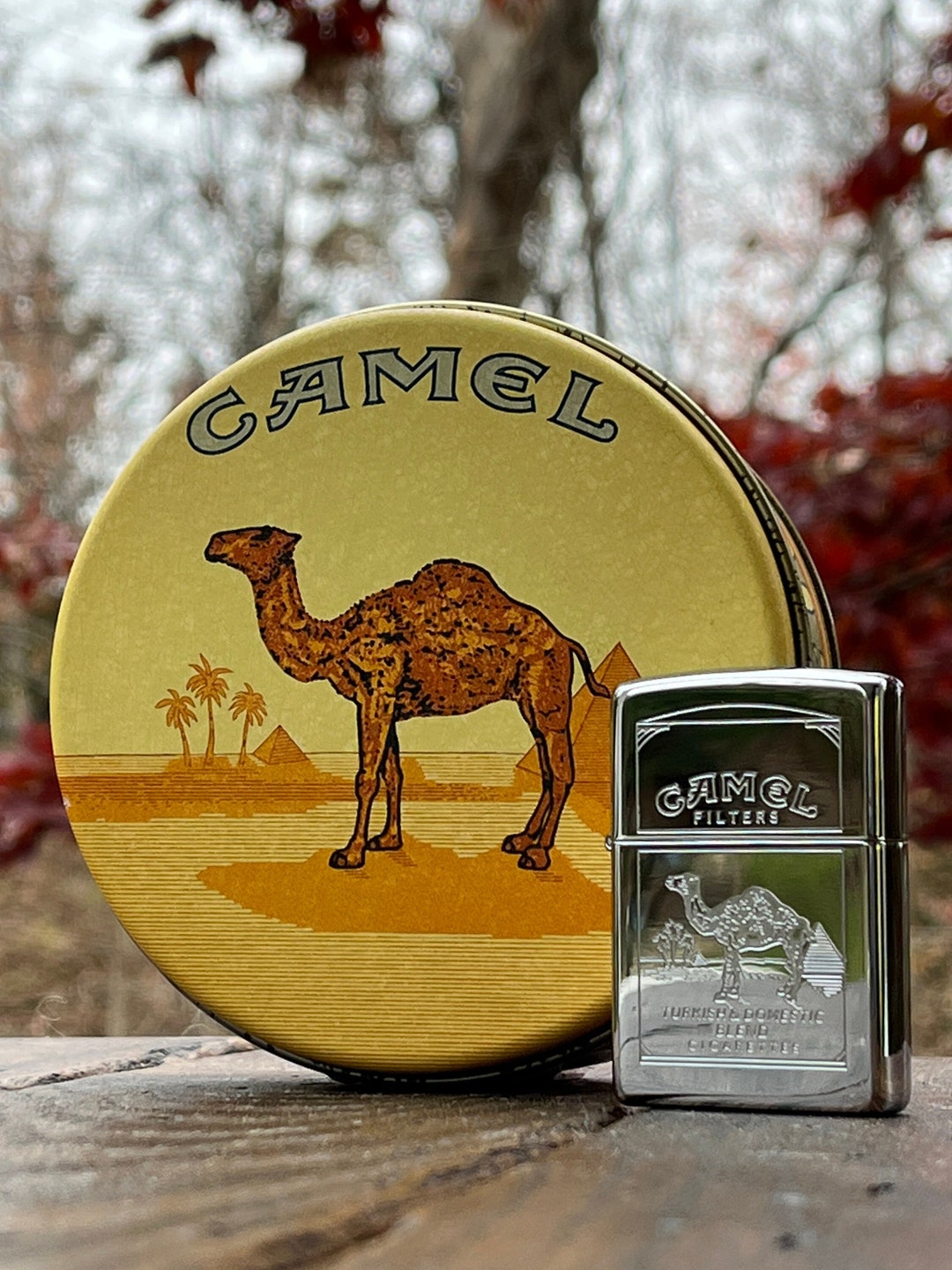 Vintage Camel Zippo W/original Tin Unused and Like New Etsy