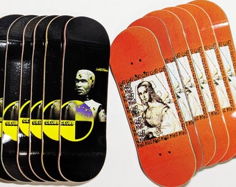 Club 9 fingerboard 7 ply deck with real wear graphic