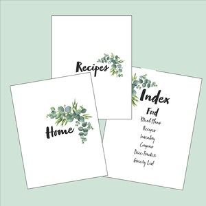 Home Organization Binder