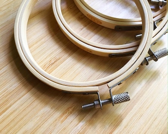 Wood Embroidery Hoop Ring