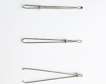 Easy Pull Bodkin Threader Tweezers Sewing Elastic Band Tool for Elastic Threading